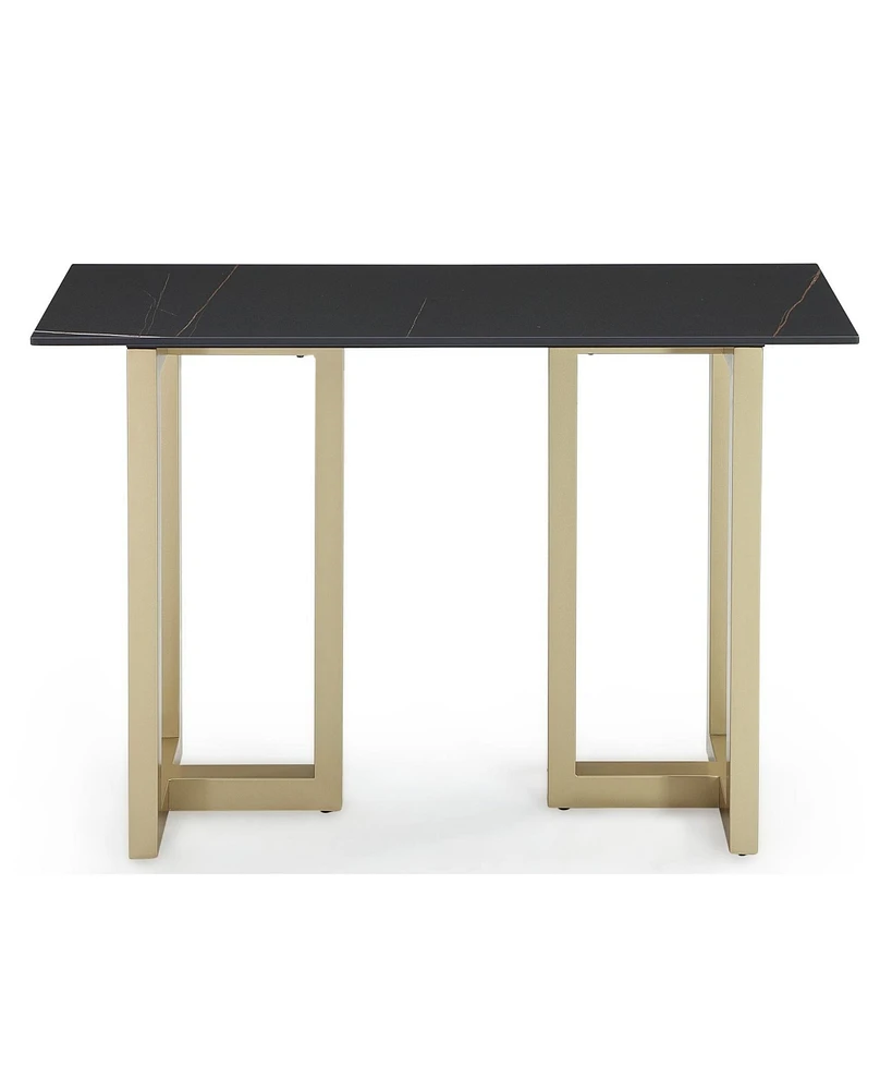 Furniture Emila 54" Sintered Stone Mix and Match Console Table