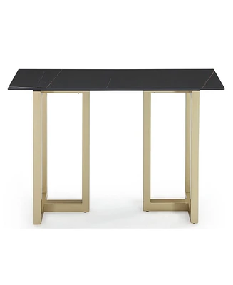 Furniture Emila 54" Sintered Stone Mix and Match Console Table