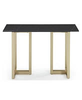 Furniture Emila 54" Sintered Stone Mix and Match Console Table