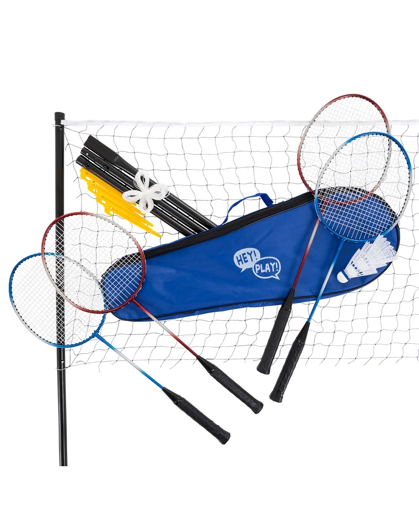 Hey Play Badminton Set with Carrying Case