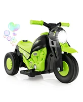 Gymax 6V Kids Bubble Car Electric Ride on Motorcycle w/ Music Button & Led Headlight