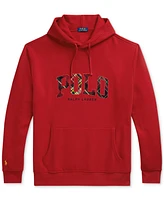 Polo Ralph Lauren Men's Big & Tall The Rl Fleece Plaid-Logo Hoodie