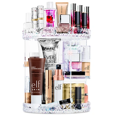 Sorbus 360 Rotating Makeup Organizer - Spinning cosmetics organizer, Adjustable Shelves for Make Up, Perfume & more