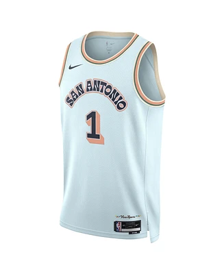 Nike Men's and Women's Light Blue Victor Wembanyama San Antonio Spurs 2024/25 City Edition Finished Swingman Jersey