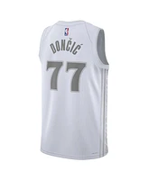 Nike Men's and Women's White Luka Doncic Dallas Mavericks 2024/25 City Edition Finished Swingman Jersey