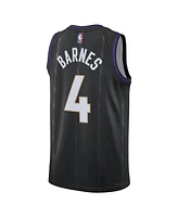 Nike Men's and Women's Black Scottie Barnes Toronto Raptors 2024/25 City Edition Finished Swingman Jersey