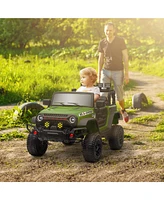 Qaba 12V Ride on Car, Truck with Suspension Wheels