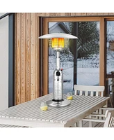 Gouun 11 000BTU Portable Tabletop Patio Stainless Steel Standing Propane Heater