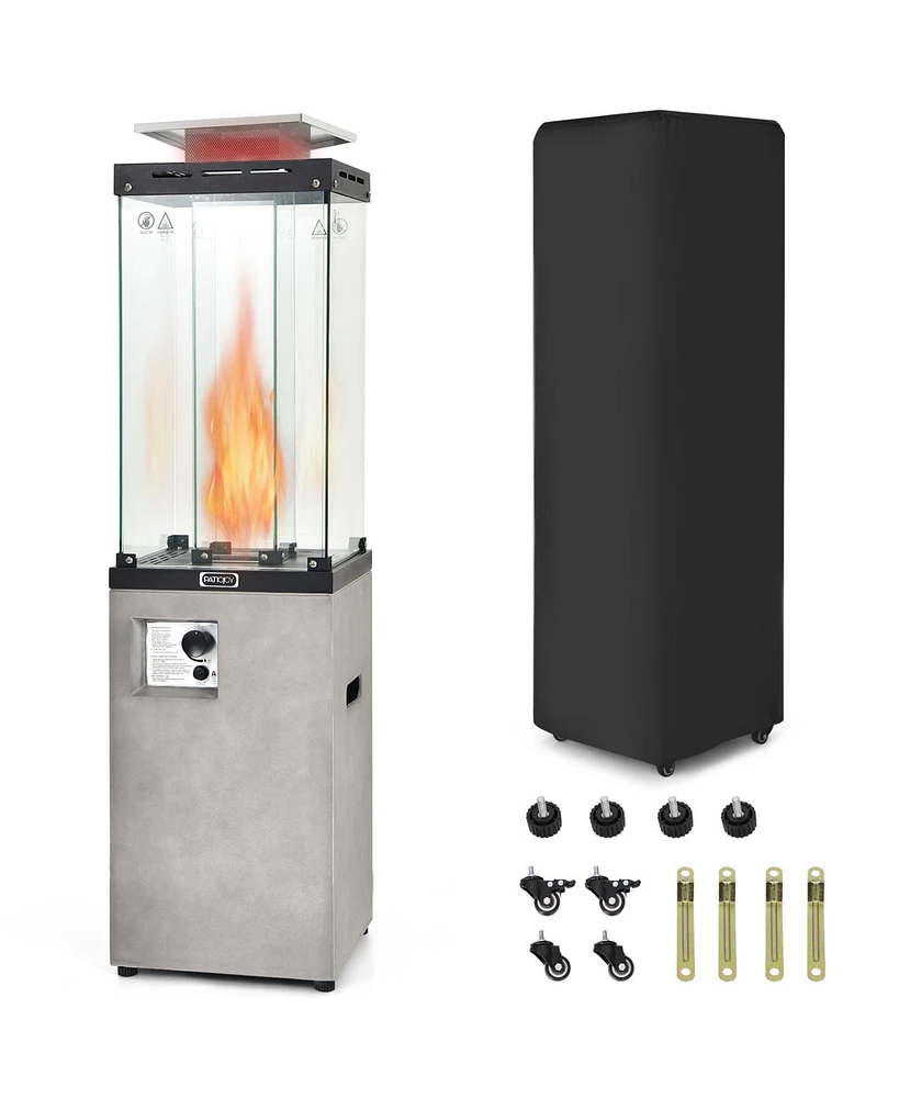 Gouun 41 000 Btu Propane Patio Heater with Metal Hood