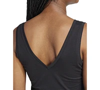 adidas Women's Essentials Small Logo Cotton Tank Top