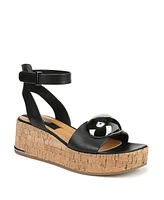 Franco Sarto Women's Taysha Ankle Strap Cork Platform Sandals