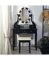 gaomon Vanity Desk with Mirror and Lights