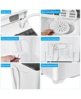 Gouun 26 Pound Portable Semi-automatic Washing Machine with Built-in Drain Pump