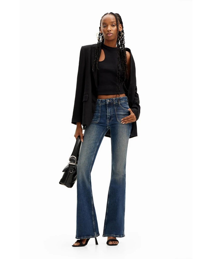 Desigual Women's Flare Jeans