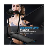 SereneLife Foldable Motorized Treadmill with 12 Programs and 5-led Display