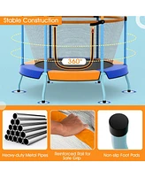 Gouun 48 Inch Toddler Trampoline with Safety Enclosure Net