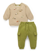 Purebaby Baby Boys Top & Pant Set