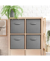 Sorbus 11 Inch Pack Foldable Fabric Storage Cube Bins with Handles - for Organizing Pantry, Closet, Nursery, Playroom