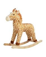 Happy Trails Giraffe Plush Rocking Horse