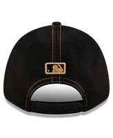 New Era Men's Black Cleveland Guardians 2024 American League Division Series Champions Locker Room 9FORTY Adjustable Hat