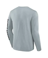 Fanatics Men's Gray Las Vegas Raiders Vision Long Sleeve T-Shirt