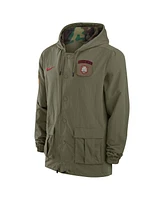 Nike Men's Olive Ohio State Buckeyes 2024 Military Appreciation Full-Snap Hoodie Jacket