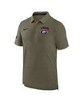 Nike Men's Olive Georgia Bulldogs 2024 Military Appreciation Tour Performance Polo