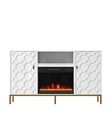Boyel Living 23 inches Electric Fireplace Tv Stand Media Consoles
