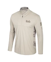 Colosseum Men's Natural Ucla Bruins Oht Military Appreciation Quarter-Zip Jacket