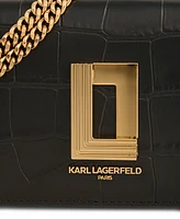 Karl Lagerfeld Paris Leather Wallet on a Chain