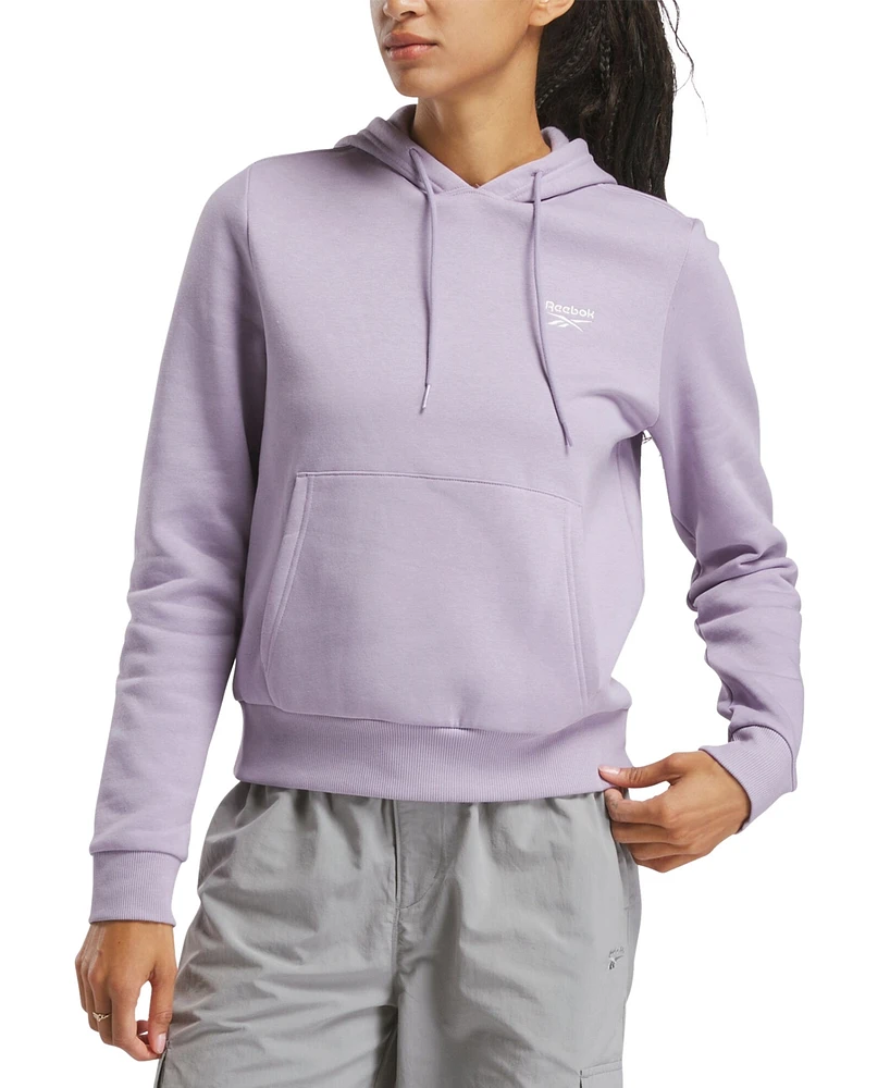 Reebok Women' Identity Small-Logo Fleece Hoodie