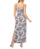 1.state Women's Paisley Bomber Jacket & Maxi Dress Set