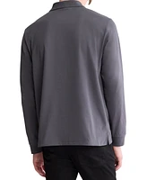 Calvin Klein Men's Smooth Cotton Long-Sleeve Polo Shirt