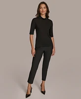 Donna Karan New York Women's Rib-Knit Turtleneck Sweater