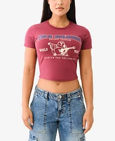 True Religion Women's Baby Crew Neck T-shirt