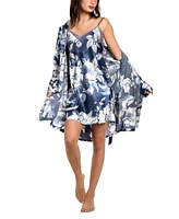 Linea Donatella Women's Flying Garden Floral Satin Chemise
