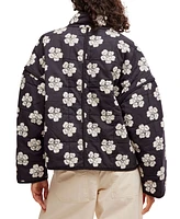 Free People Women's Chloe Cotton Floral Quilted Jacket