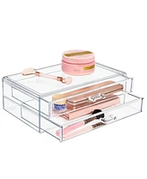 Sorbus Stackable Acrylic Drawers - Perfect for Organizing Makeup Palettes, Hair Accessories, Cosmetics & more