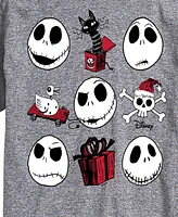 Airwaves Men's Nightmare Before Christmas Faces Short Sleeve Tee