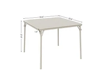 gaomon Folding Table, 33.6 Inch Folding Card Table, Portable Square Folding Table with Pu Soft Cushion