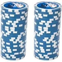 Slickblue Yin Yang Poker Chips Set (25-Pack) Premium Quality $50 for Casino Play