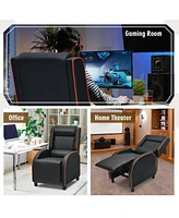 Gouun Massage Gaming Recliner Chair with Headrest and Adjustable Backrest for Home Theater