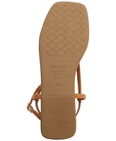 Arezzo Women's Zuri Square Toe Flat Sandals