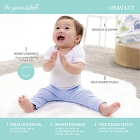 The Peanutshell Baby Boy & Girl Pants, 5-Pack, Soft Heather Neutrals