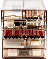 Sorbus 6 Drawer Acrylic Makeup Organizer Case for Cosmetics, and jewelry - Drawers with Diamond Detail