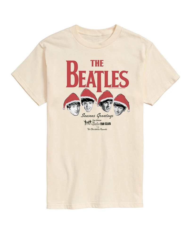 Airwaves Men's The Beatles Christmas Short Sleeve Tee