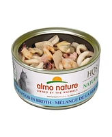 Almo Nature Hqs Natural Cat 24pk (2.47oz): Mixed Seafood In Broth