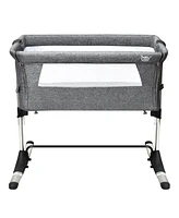 Gouun Boys Travel Portable Bed Side Sleeper Bassinet Crib with Carrying Bag