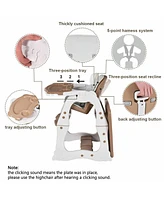 Gouun 3 in 1 Infant Table and Chair Set Baby High Chair