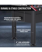 Inolait 58 Inch Full Size Foosball Table, Competition Arcade Soccer Game Table with Leg Levelers and Heavy-Duty Legs